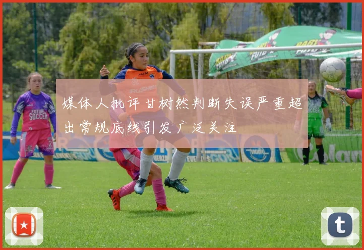 媒体人批评甘树然判断失误严重超出常规底线引发广泛关注